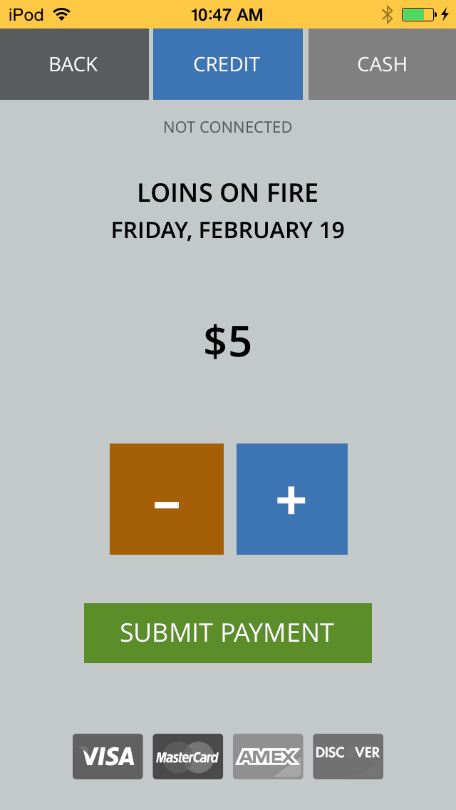 Purchase Screen