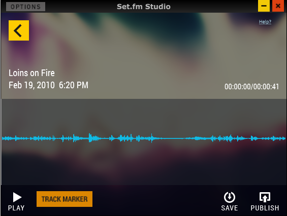 Publish Screen